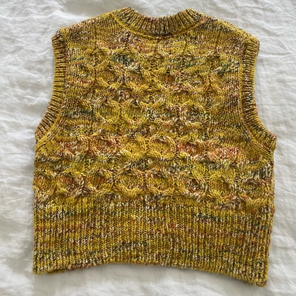 YMC Yellow Wool Blend Sweater Vest - Picture 3 of 7